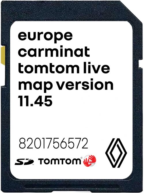 Renault Carminat TomTom Live 11.45 SD-Karte Europa | Teilenummer: 8201756572