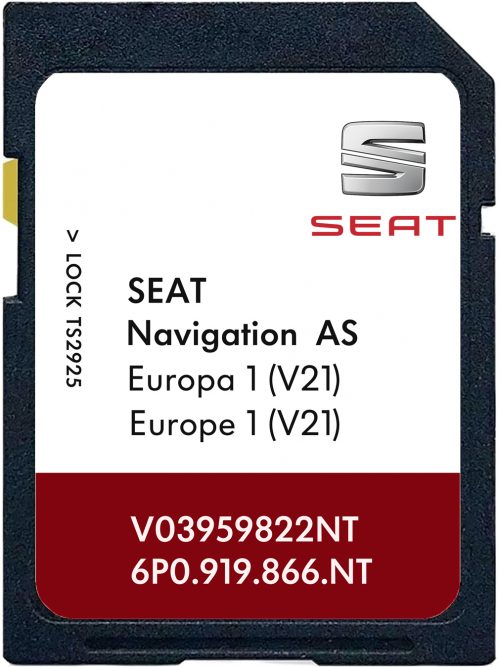 Seat Navigation AS MIB2 v21 SD Card Europe | Part number: 6P0919866NT