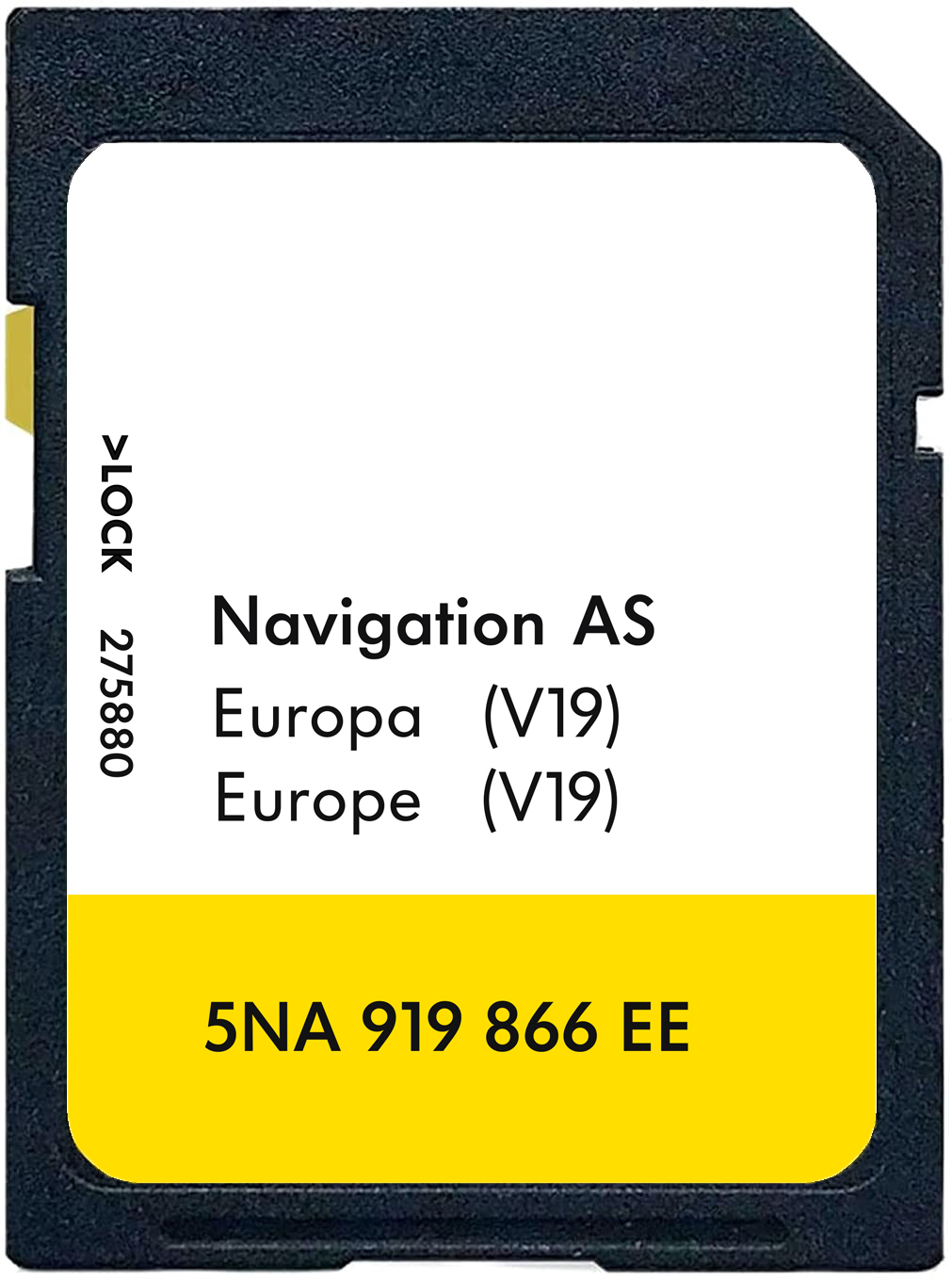 VOLKSWAGEN DISCOVER MEDIA MIB2 AS V19 SD Card Europe 32GB | Part number: 5NA919866EE