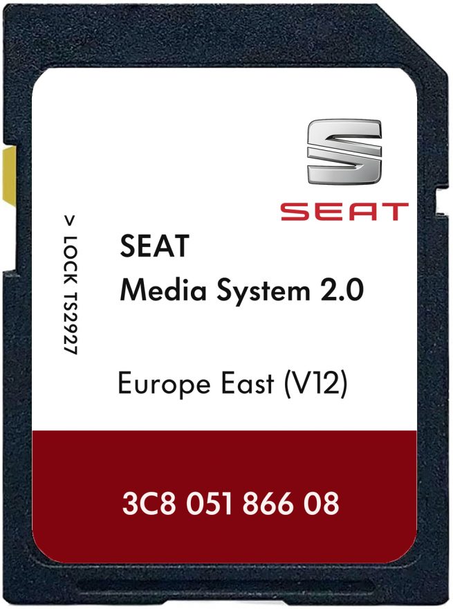 Seat Mediasystem 2.0 SD Card East Europe V12 | Part number: 3C805186608
