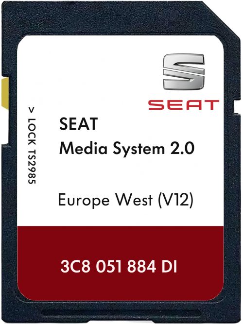 Seat Mediasystem 2.0 SD Karte West Europa V12 | Teilenummer: 3C8051884DI
