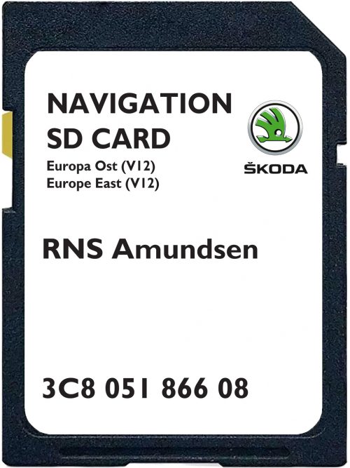 Skoda RNS Amundsen V12 SD Karte Ost Europa | Teilenummer: 3C805186608
